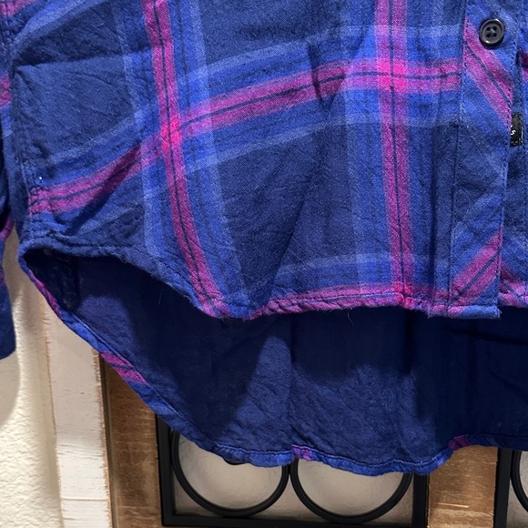 Rails Blue and Pink Plaid Button Down Shirt - Picture 8 of 11